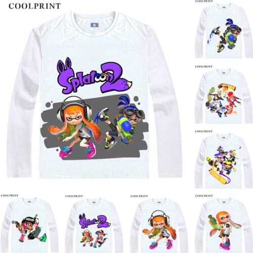 Splatoon 2 Inkling Octoling Squid CallieMarie Game Anime Cosplay Custom Shirts Tank Top Long Sleeves Fitted Printed Fashion