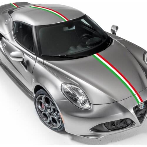 Car Sticker For Alfa Romeo Giulia 147 156 159 Mito Stelvio Sportiva Giulietta 4C Nation Flag Auto Tuning Accessories Vinyl Decal