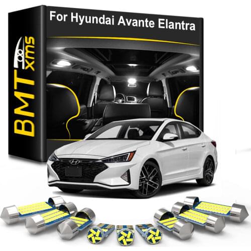 BMTxms For Hyundai Avante Elantra 2017 2018 2019 2020 CN7 2021 Canbus LED Interior Light License Plate Lamp Auto Accessories