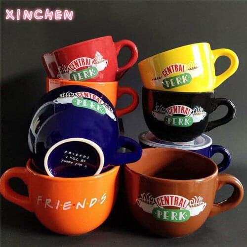New Friends Tv Show Central Perk Big Mug 600ml Coffee Tea Ceramic Cup Friends Central Perk Cappuccino Mug Best Gifts for Friends