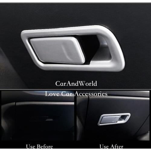 Co-pilot Glove Box Cover Storage Lock Switch Interior Handle Trim For Jeep Renegade 2015 2016 2017 Car-styling Accessories