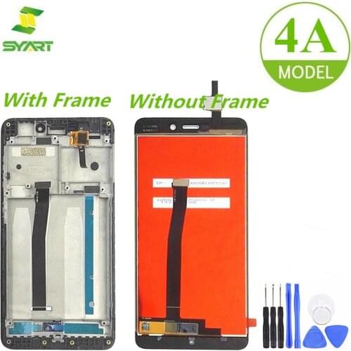 For Xiaomi Redmi 4A LCD Display Touch Screen Digitizer Assembly With Frame Replacement Parts For Hongmi 4A 5.0" LCDs Screen