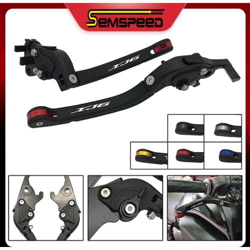 For YAMAHA XJ6 DIVERSION 2009 2010 2011 2012 2013 2014 2015 SEMSPEED CNC Adjustable Folding Motorcycle Brake and Clutch Levers