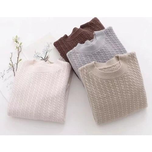 Long-sleeved bottoming shirt lazy wind blouse women 2020 autumn new pullover sweater round neck sweater