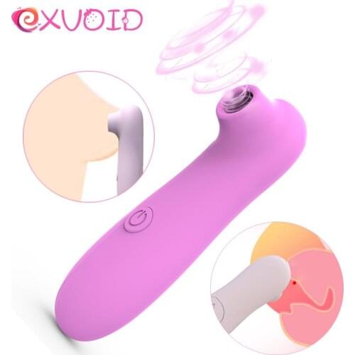 EXVOID Breast Massager Sucker Tongue Vibrators for Woman Nipple Sucking Clitoris Stimulate Vibrator Oral Sex Toys for Women