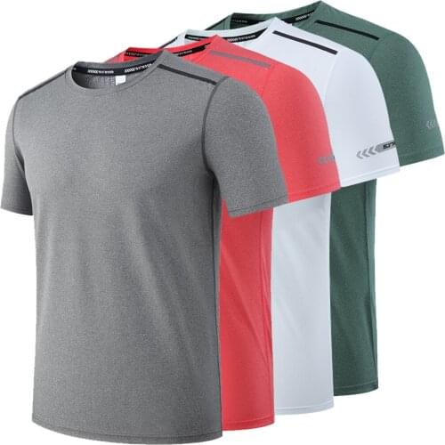 Quick-Dry Mens T-Shirt Compression Short Sleeve T-Shirts Running T Shirt Fitness Football Shirt Gym Clothing Leisure Sport Tops