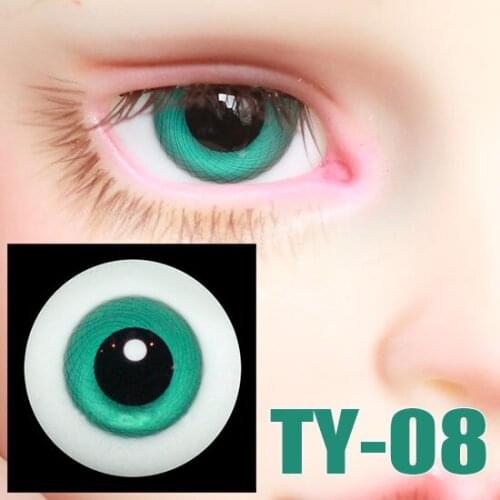 G10-160 children toy bjd sd 1/3 dolls props Accessoriess eyesball Black pupil without lines green glass eye with box 1 pair