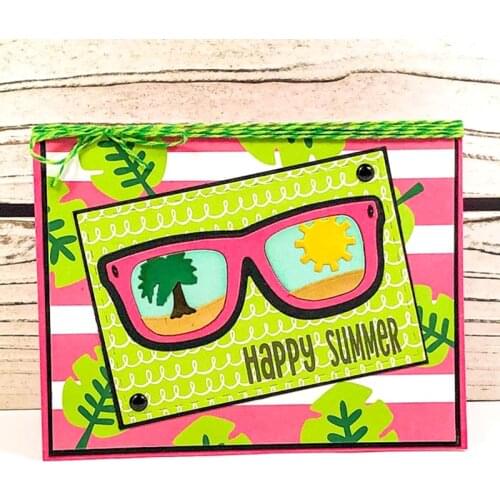 JMCRAFT 2021 Tree And Glasses Decoration Metal Cutting Dies DIY Scrapbook Handmade Paper Craft Metal Steel Template Dies