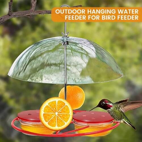 Wild Bird Feeders Squirrel Proof Bird Feeding Station 3 Types Food Orange Halves Fruit Drinking Grape Jelly Container Outdoor