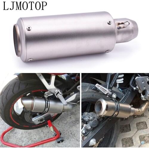 For YAMAHA XT250 TRICKER DT230 DT 125 230 LANZA KAWASAKI Universal Motorcycle Exhaust Muffler Escape Moto Exhaust And DB killer