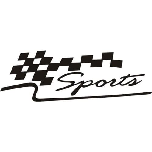 Car And Motorcycle Decals Personalized Car Stickers Reflective Garland Decorated SPORT Race Flag Car Stickers CT-388