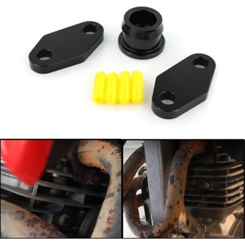 Fit For Honda XR650L NX650 FMX650 GB500 1993-2019 Motorcycle Machined Smog Block Off Plate CNC Aluminum