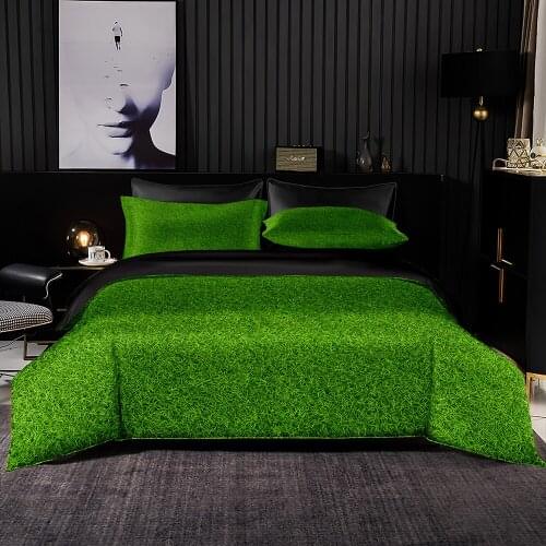Green Grass Pattern Duvet Cover Set With Pillowcase 240x220 Quilt Cover,135x200 Blanket Cover,Single DoubleKing Bedding Set
