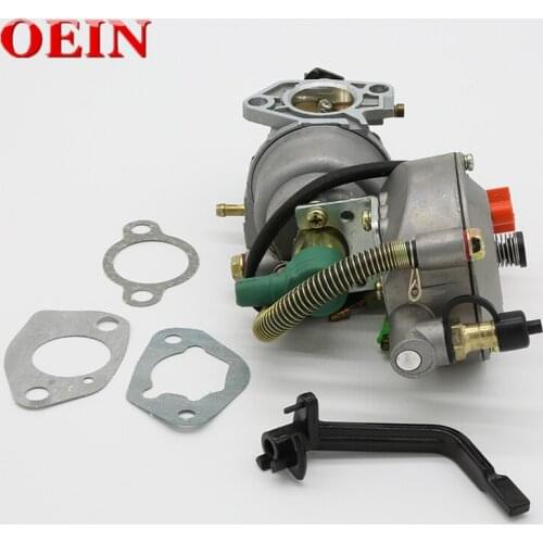 Manual Choke Dual Fuel Carburetor Fit For Honda GX390 GX 390 Chinese Made 188F 13HP 4KW-5KW Gasoline Generator Engine Motor Part