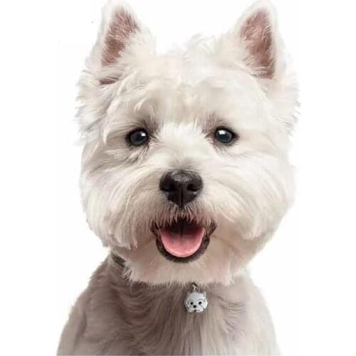S50083# 13CM/15CM/17CM Personality PVC Decal West Highland White Terrier Car Sticker on Motorcycle Laptop Decorative Accessories