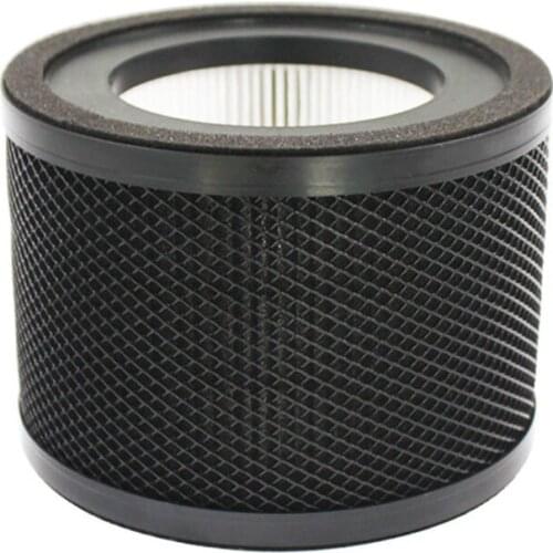 Air Purifier Replacement Filter, 3-in-1 True HEPA, High-Efficiency Activated Carbon for TaoTronics TT-AP001, Black