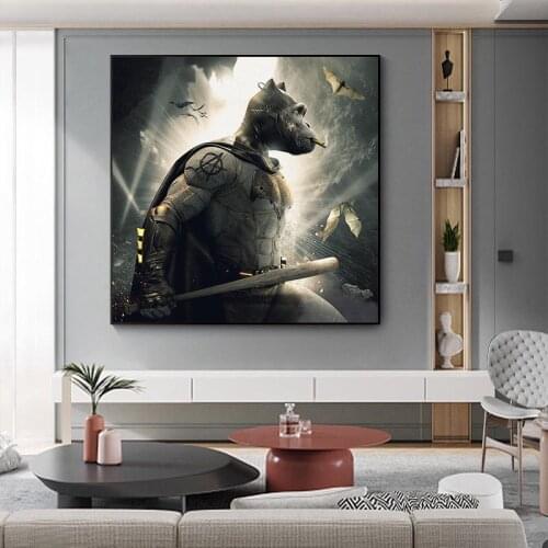 Modern Art Wall Super Ape Warrior Art Decor Posters and Prints Canvas Painting Home Decor Poster Decorative Picture