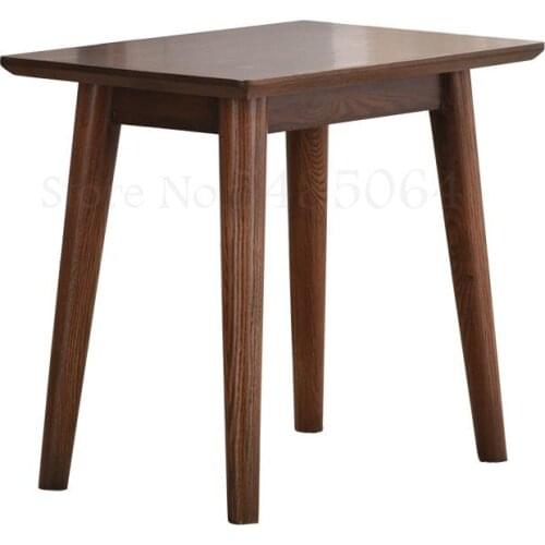 Japanese Style Solid Wood Dressing Stool Makeup Stool Home Simple Modern Nordic Bedroom Stool Stool Stool Living Room