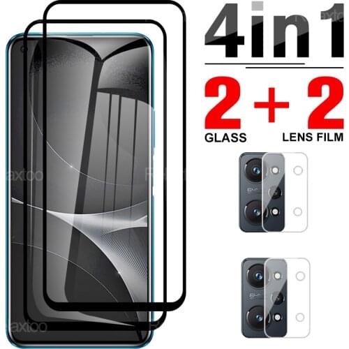 4in1 Tempered Protective Glass For Oppo Realme GT Neo2 Front Screen Camera Lens Protection Glass For Realmi GT Master GT Neo
