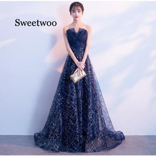 Female 2020 Fashion Star Embroidery Blue Dress Woman Sleeveless Tube Top Spring Summer Sexy Beach Maxi Mesh Dresses Red Black