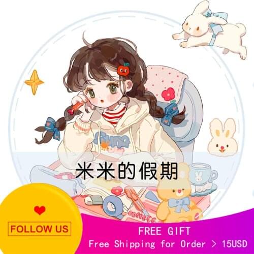 1 Loop Cute Girl Washi Tape Sample Holiday Pet Forest