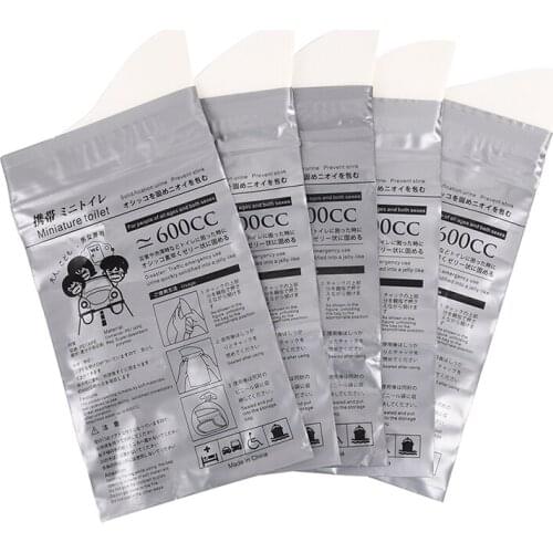 22.5cm x 13cm Unisex Disposable 600CC Urine Bag Bags Outdoor Travel Emergency Mini Toilet For Children Adult