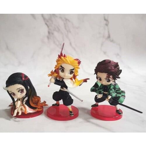 Anime Character Model Decorations Demon Slayer Blade Kanemon Nidou Tanjiro Purgatory Apricot Shouro 3 Sets