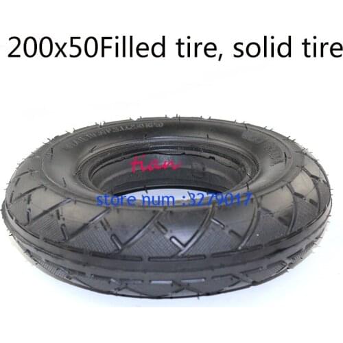 8 inch electric scooter solid tyre 200x50 solid Tire for Razor Scooter E100 E150 E200 eSpark Crazy Cart scooters
