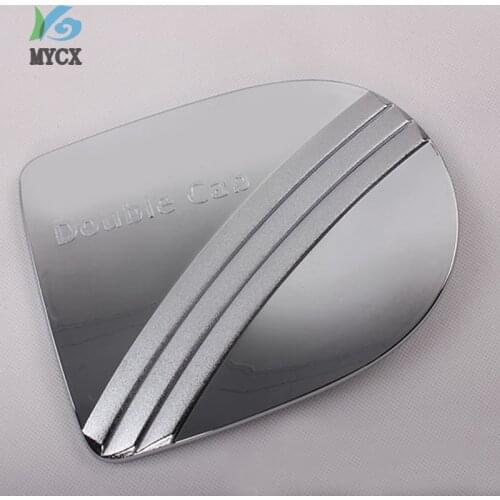 For Nissan navara frontier 2006 accessories chrome fuel tank cover for nissan frontier navara d40 2006-2013 car styling part