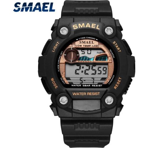 SMAEL Sport Mens Watch 50m Waterproof Digital Wristwatches for Male Led Outdoor Men Casual digital Watches Top Brand New Luxury