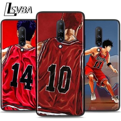 Black Silicone Case Slamdunk 10 Basketball For OnePlus 5 5T 6 6T 7 7T 8 8Pro Super Bright Glossy Phone Case Cover