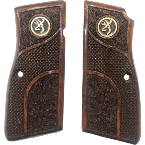 Belgium Browning Hp 14'lü Metal Browning Logo Custom Series Laser Cutting Wooden Grip Mod58