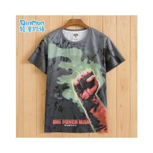 Tops Anime ONE PUNCH-MAN COSPLAY Casual Fashion Short Sleeve Cute Men&Women Summer full color T-shirt