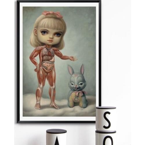 Mark Ryden Inside Sue Wall Art Canvas Poster and Print Canvas Painting Oil Decorative Picture Living Room Home Decor Artwork HD