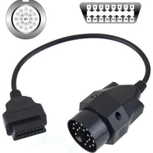 Adapter Cable 20 Pin To 16 Pin OBD2 Adapter Connector Scanner Cables For BMW E36 E38 E39 E46 E53 X5 Z3 Durable Adapter Cable