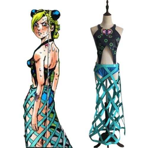 JoJos Bizarre Adventure ART6 STONE OCEAN Jolyne Cujoh Cosplay Costume