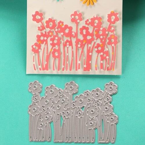 DUOFEN METAL CUTTING DIES 020014 1pc little flowers cutout lace hollow embossing stencil DIY Scrapbook Paper Album 2018 new