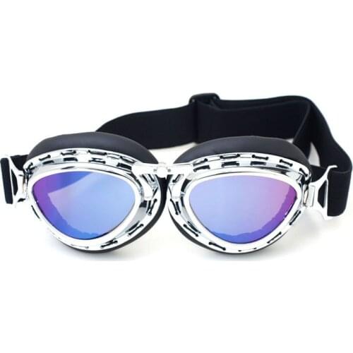 Vintage style Motorcycle goggles Windproof Glasses for motocross Cycling Moto Retro Jet Helmet Eyewear Ski/Skate T03