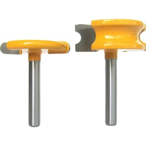 2 pc 1/4" Shank 1/4" Diameter Flute and Bead Router Bit Set wood cutter woodworking cutter woodworking bits wood milling cutter