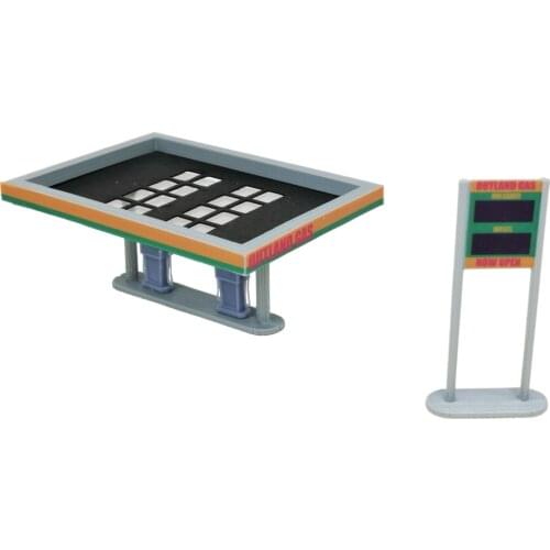 Outland Models Railway Scenery Gas Station 1:220 Z Scale