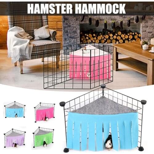 Pet Hamster Tent Comfortable Hideout Corner Removable Swing Breathable Hammock for Small Animal Клетки и лестницы дом