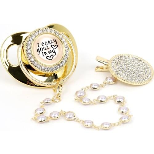 Pacifier Clip selling cross-border sell like hot cakes baby pacifier baby drill appease play mouth spot su chupetes de lujo