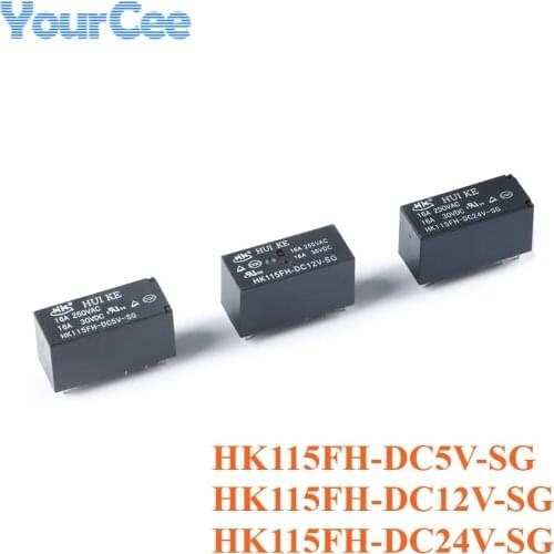 2pcs HK115FH Relay DC 5V 12V 24V HK115FH-DC12V-SG 8 feet set of conversion Power Relays