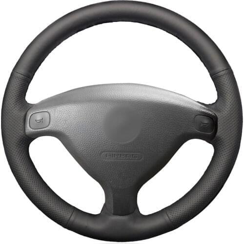 Hand-stitched Black Artificial Leather Car Steering Wheel Cover for Opel Astra G Corsa B Zafira A Agila A Combo B Tigra Vauxhall