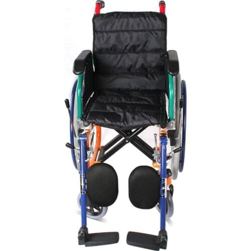 Folding stainless steel armrest back flip removable foot support disabled paraplegic fracture children manual wheelchair ca