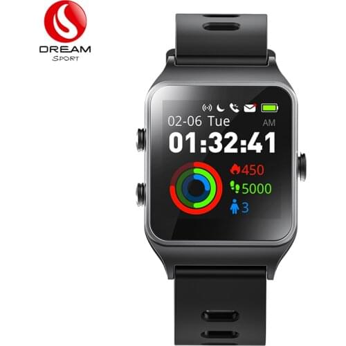 2020 Smart Watch Men Women Heart Rate Monitor Call Reminder Smartwatches For Android IOS DW-303Blue Black Smart Wrist DREAMSPORT