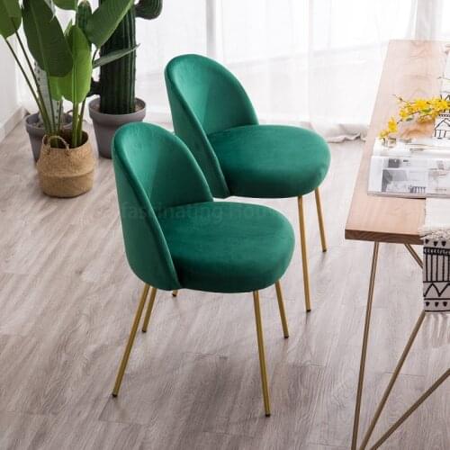 Modern Trendy Golden Iron Metal Velvet Royals Dining Chair Dressing Coffee Living Room Chair Hall Garden Study Office Chair