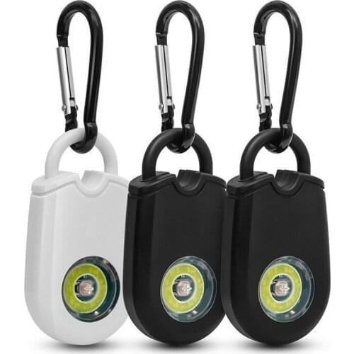 Outdoor Mountaineering Personal Alarm Night Running Lady Anti-wolf Alarm Student LED Alarm Random Black White Color