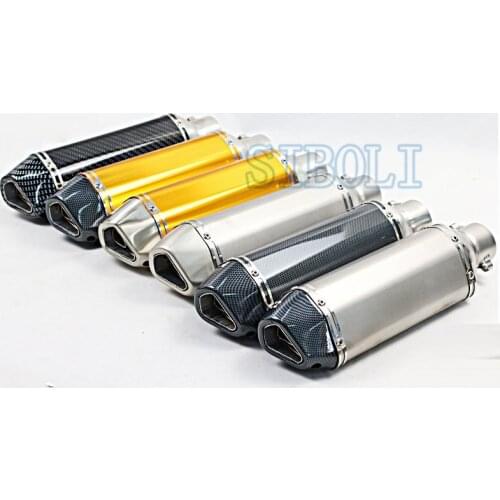 51MM Universal Motorcycle Exhaust Pipe Muffler Escape Racing Scooter GY6 ATV For pcx msx bws 125 150 pitbike aerox YZF r125