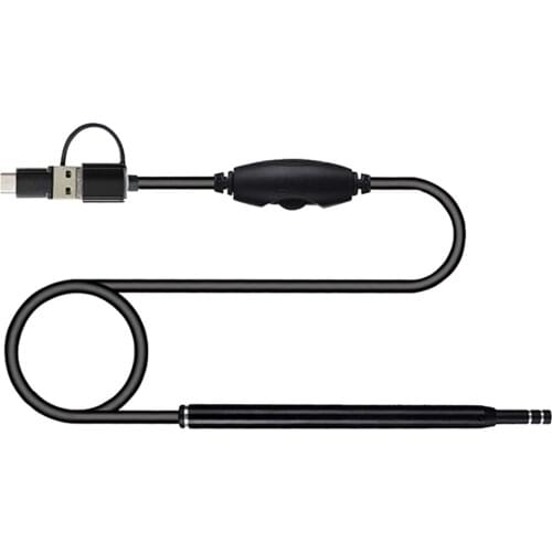 3 in1 Visual Ear Spoon Earpick Endoscope Ear Cleaning USB Otoscope Phone Camera With 6 Led Lights For Ear Wax Removal Tools